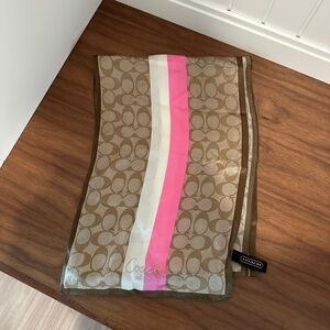 Coach silk scarf